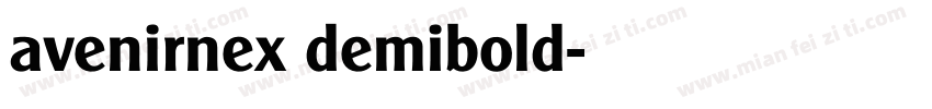 avenirnex demibold字体转换